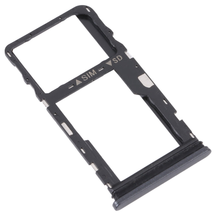 TCL 30 XE 5G T767W Original SIM Card Tray + Micro SD Card Tray (Black) - Replacement Set