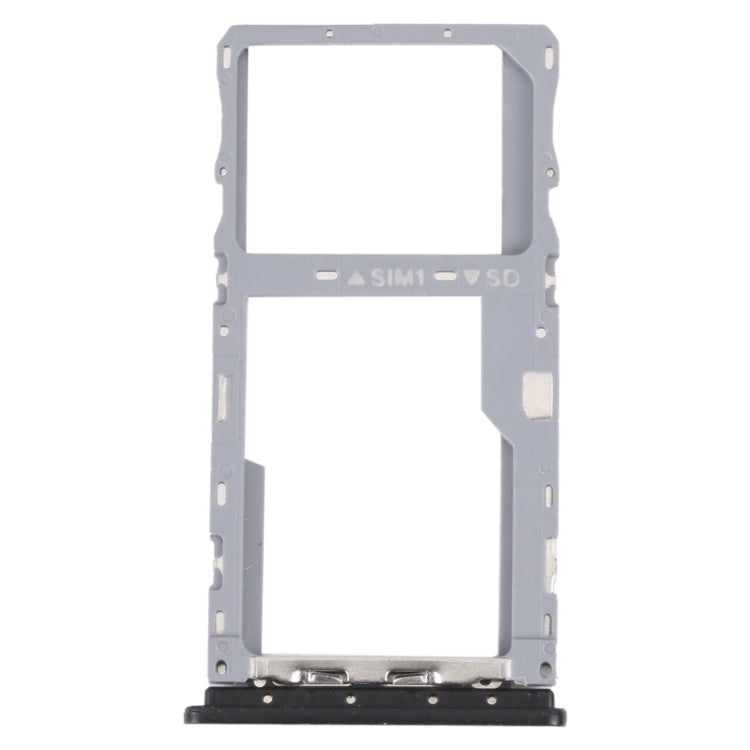 SIM Card and Micro SD Card Tray for TCL 20Y, 20E, Alcatel 1S 2021 - Black