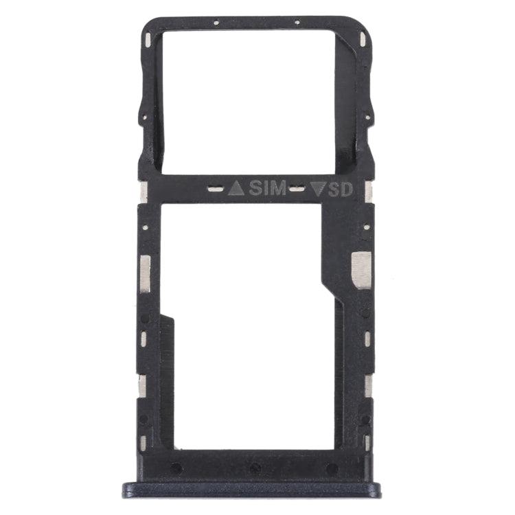 TCL 20 R 5G Original SIM Card Tray + Micro SD Card Tray Set (Black)