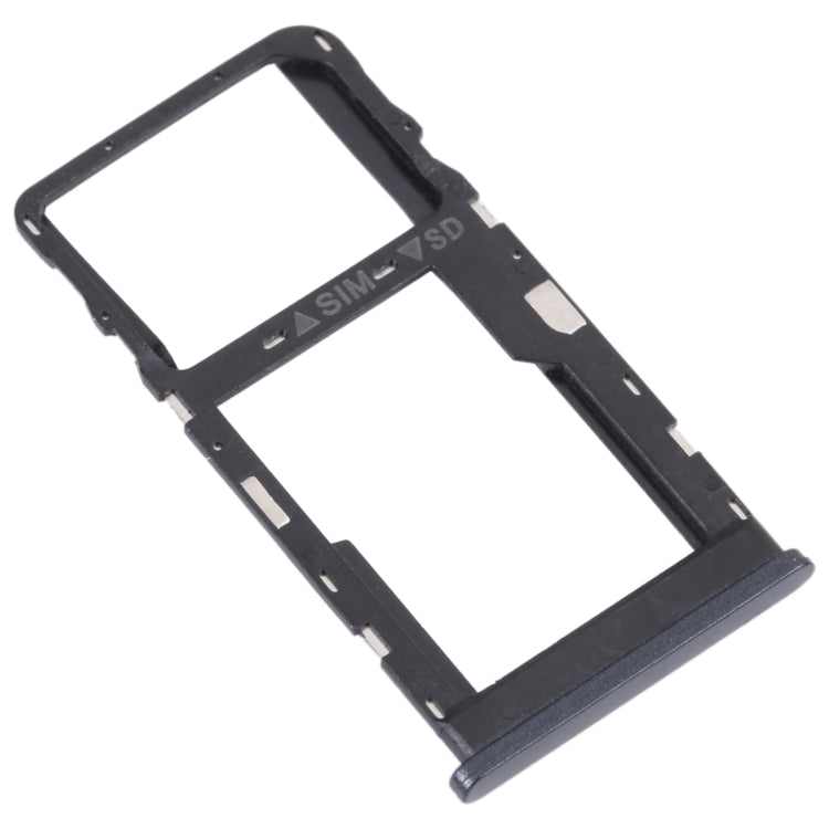 TCL 20 R 5G Original SIM Card Tray + Micro SD Card Tray Set (Black)