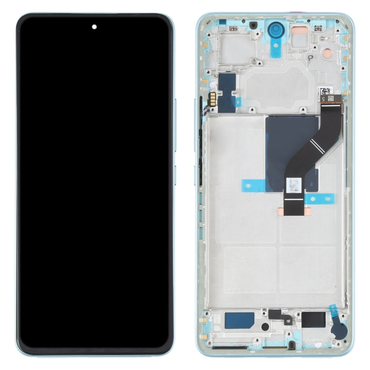 Xiaomi 12 Lite Green LCD Screen with Frame and Digitizer