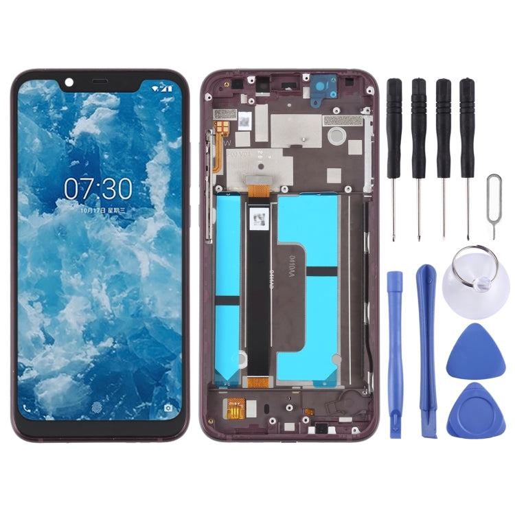 Replacement Purple LCD Screen Assembly for Nokia X7, 8.1, 7.1 Plus