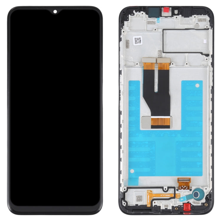 OEM Black LCD Screen with Frame for Nokia G11 / G21 - Full Digitizer Assembly