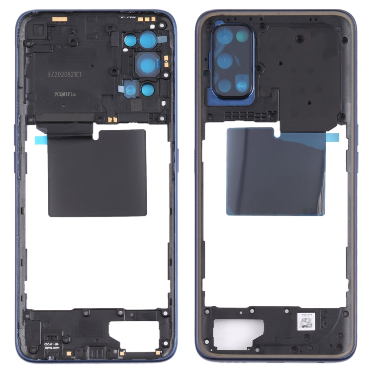 Middle Frame Bezel Plate for OPPO Realme 7 Pro (Blue)