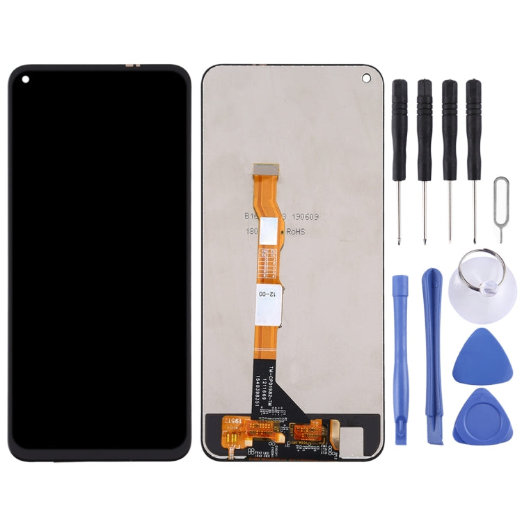 LCD Screen and Digitizer Full Assembly for Vivo Y70s V2002A (Black) - Replacement Display and Touch Screen for Vivo Y70s V2002A