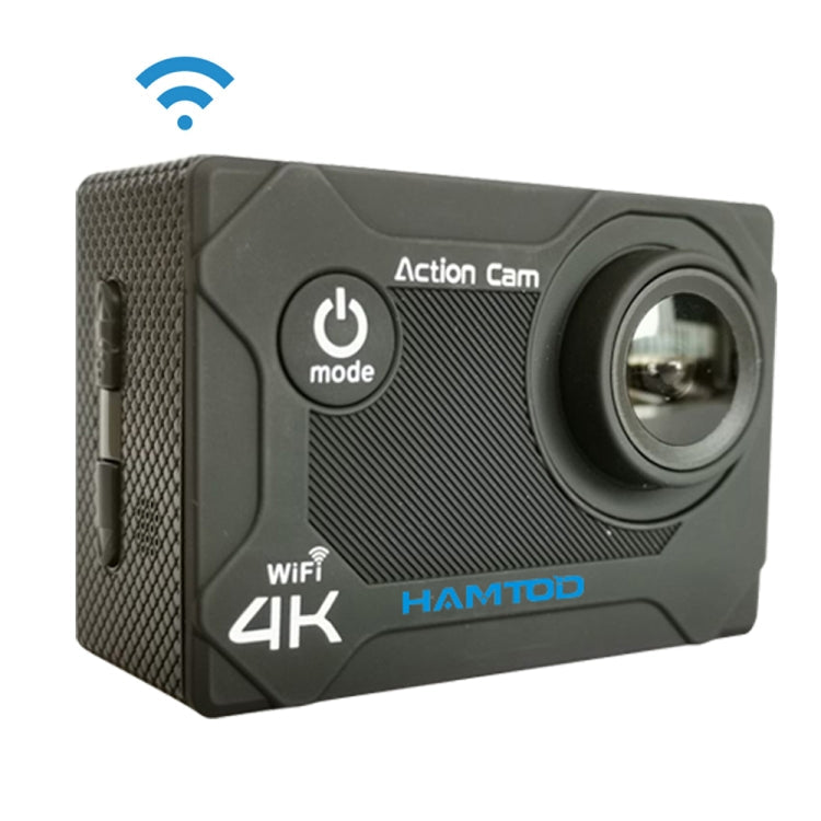 HAMTOD S9 UHD 4K WiFi Sport Camera with Waterproof Case, Generalplus 4247, 2.0 inch LCD Screen, 170 Degree Wide Angle Lens (Black)