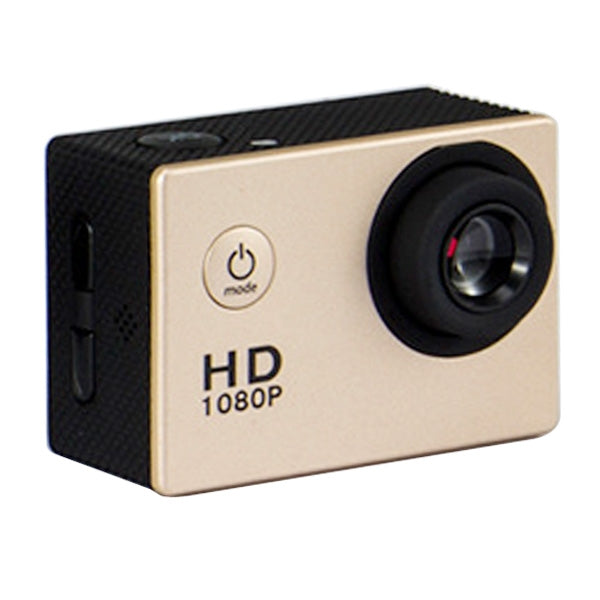 HAMTOD HF40 Sport Camera with 30m Waterproof Case and Generalplus 6624, 2.0 inch LCD Screen (Gold)