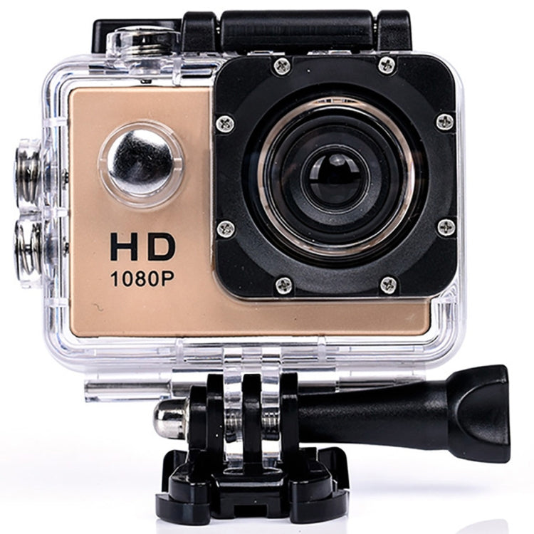 HAMTOD HF40 Sport Camera with 30m Waterproof Case and Generalplus 6624, 2.0 inch LCD Screen (Gold)