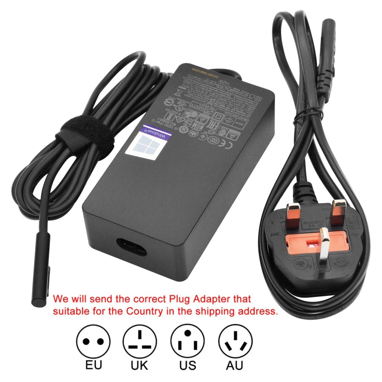 102W Power Adapter Charger for Microsoft Surface Book 2 - 15V 6.33A