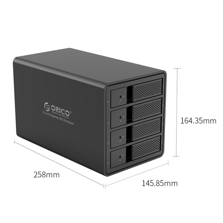 ORICO 9548U3-BK 3.5-Inch Multi-Bay Hard Drive Enclosure with USB3.0 Interface