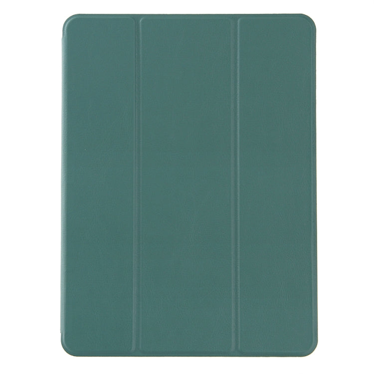 Samsung Galaxy S6 Lite P610 PU Leather Case with Ventilation Design and 3-Folding Holder (Dark Night Green)