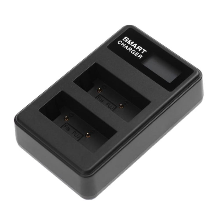 LCD Display USB Dual Charger for Fujifilm Fuji NP-W126