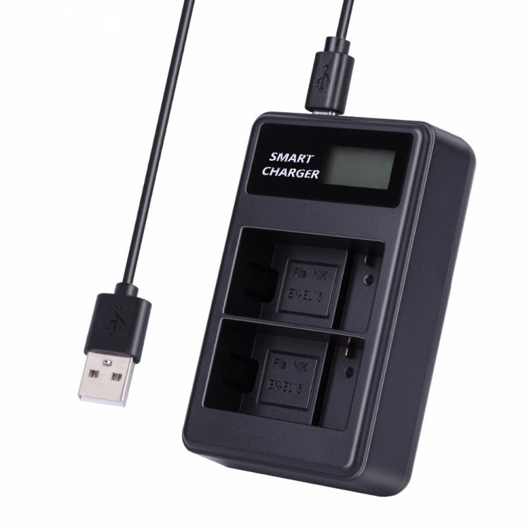 Nikon EN-EL15 Smart LCD USB Dual Charger for D7000, D800, D800E, D600, V1