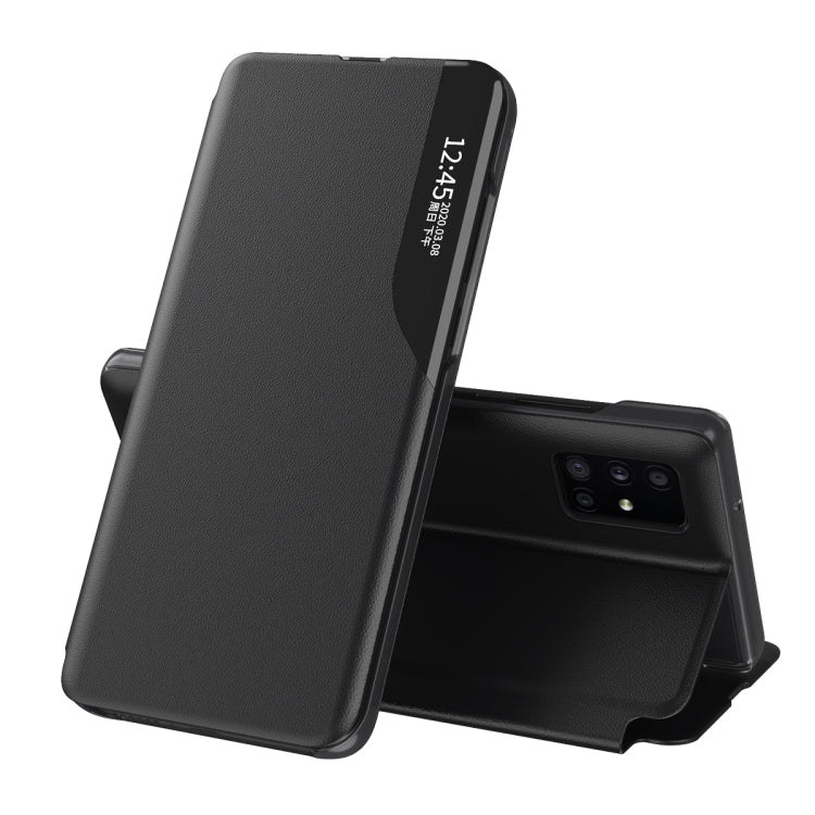 Magnetic Shockproof Leather Case with Holder for Samsung Galaxy Note 20 Ultra (Black)