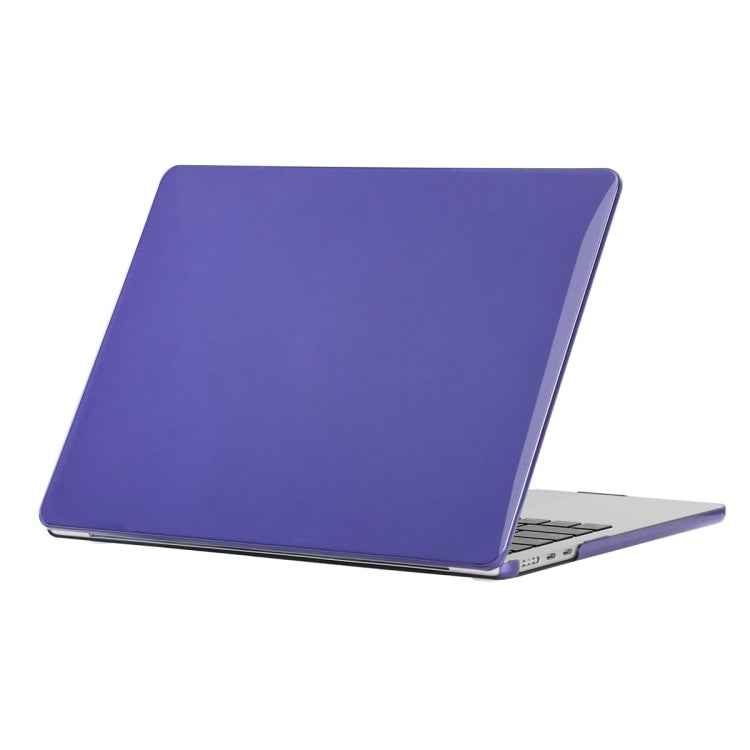 ENKAY Crystal Clear Hardshell Case for MacBook Air 13.6 2022 - Deep Purple