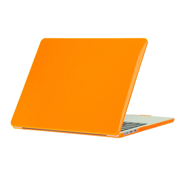 ENKAY Crystal Clear Hardshell Case for MacBook Air 13.6 2022 A2681 (Orange)