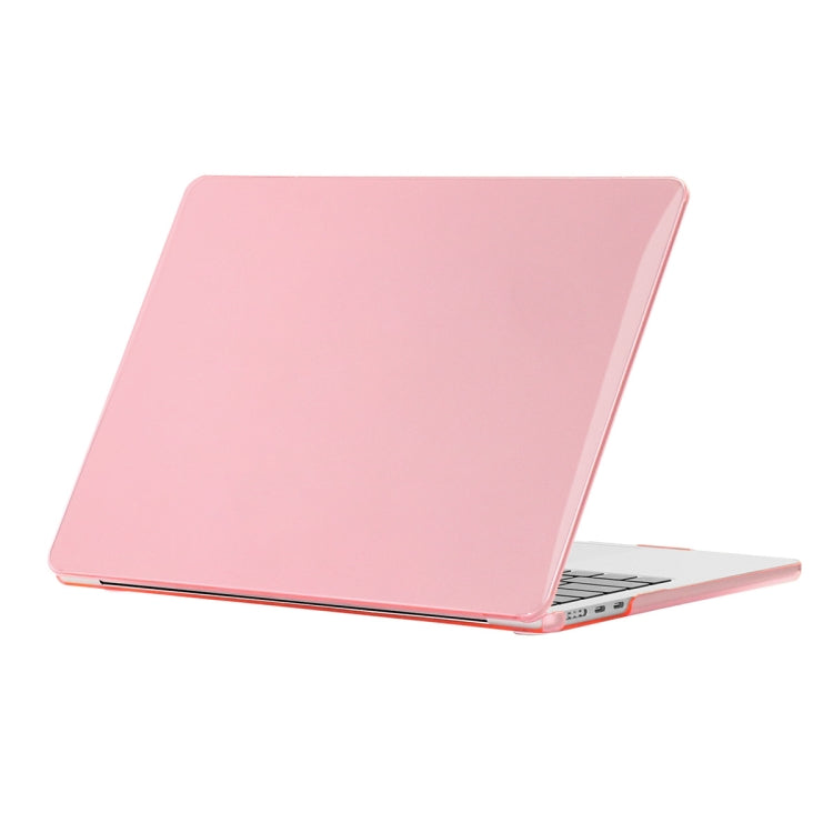 ENKAY Crystal Laptop Protective Case for MacBook Air 13.6 2022 A2681 - Pink
