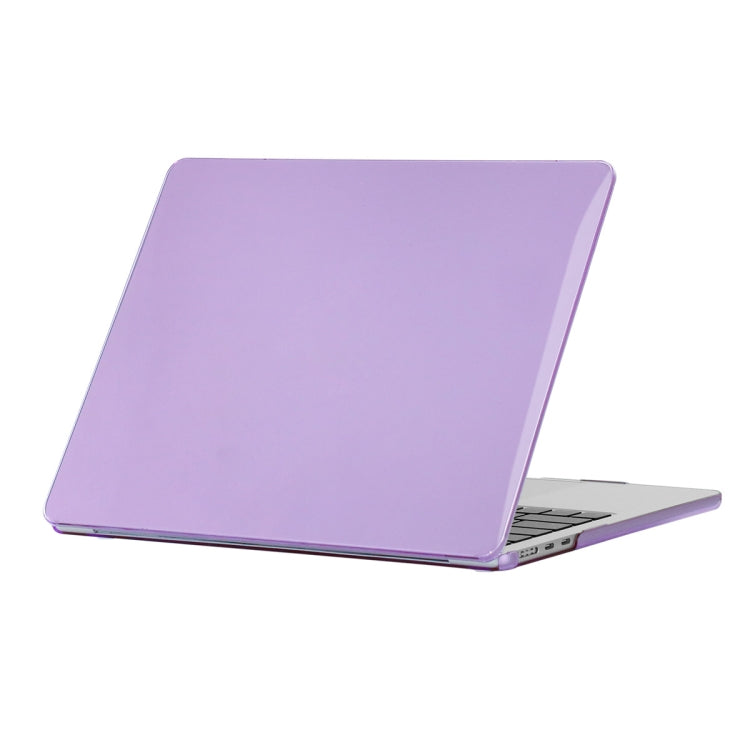 ENKAY Crystal Laptop Protective Case for MacBook Air 13.6 2022 A2681 - Light Purple