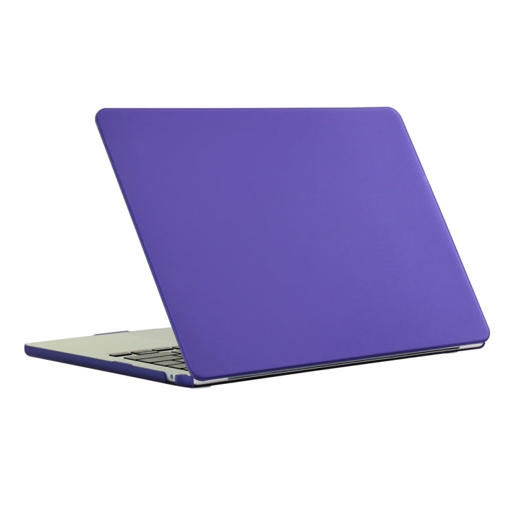 Matte Dark Purple Laptop Protective Case for MacBook Air 13.6 2022 with Model A2681 Compatibility