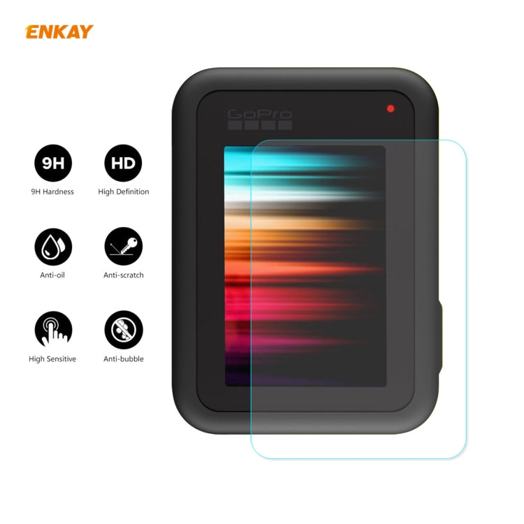 ENKAY Hat-Prince 3 in 1 0.2mm 9H 2.15D Tempered Glass Film for GoPro HERO9
