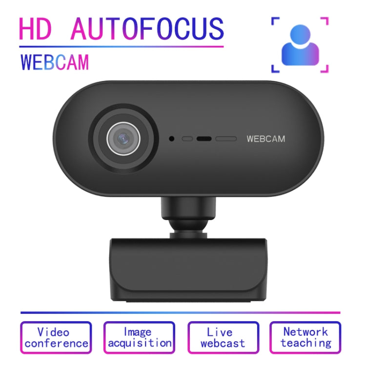 C7 1080PHD Autofocus 360° Rotating Lens Live Broadcast USB Webcam with Mic