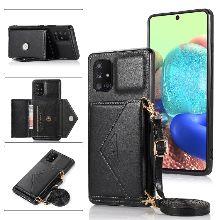 Multi-functional Cross-body Card Bag Case for Samsung Galaxy S20 FE (Black)