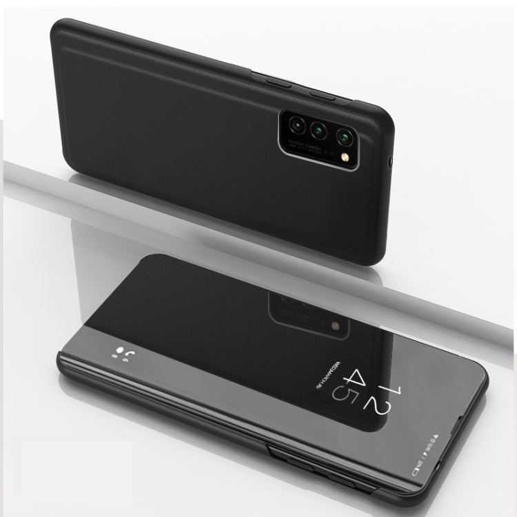 Samsung Galaxy S21 Ultra 5G Leather Flip Case with Mirror Stand (Black)