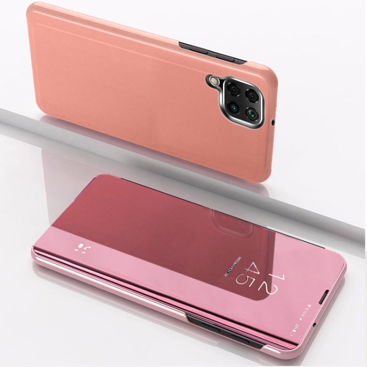 Rose Gold Plated Mirror Flip Leather Case for Samsung Galaxy A12