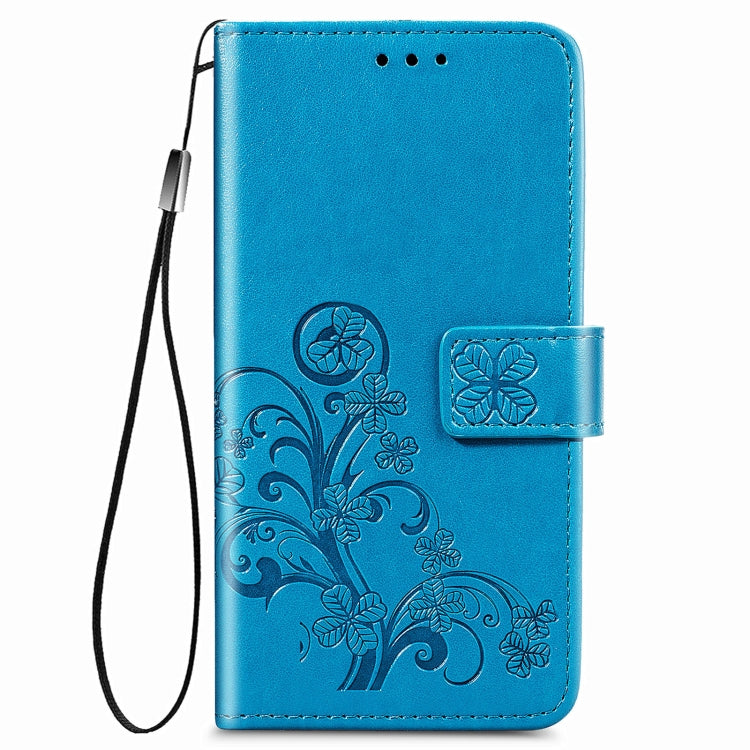Stylish Blue Leather Phone Case with Multi-Function Features for Samsung Galaxy A12