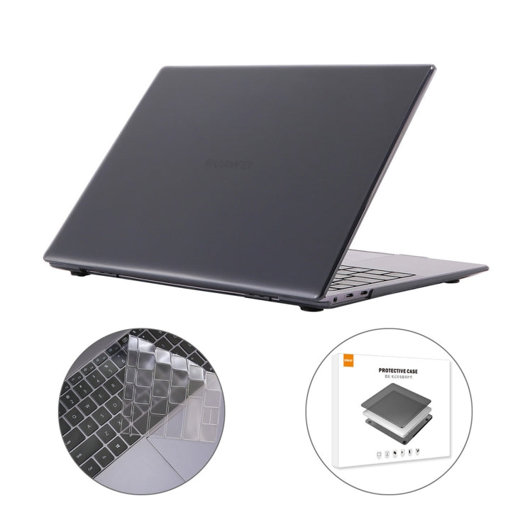 ENKAY Crystal Protective Case with TPU Keyboard Film for Huawei MateBook X Pro US Version (Black)