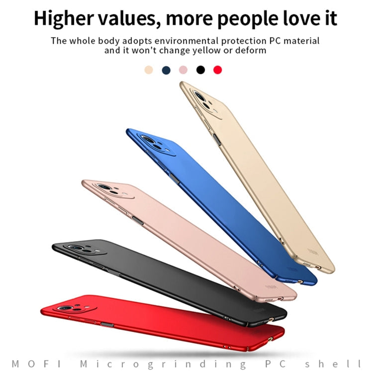 MOFI Black Ultra-thin Hard Case for Xiaomi Mi 11 Lite
