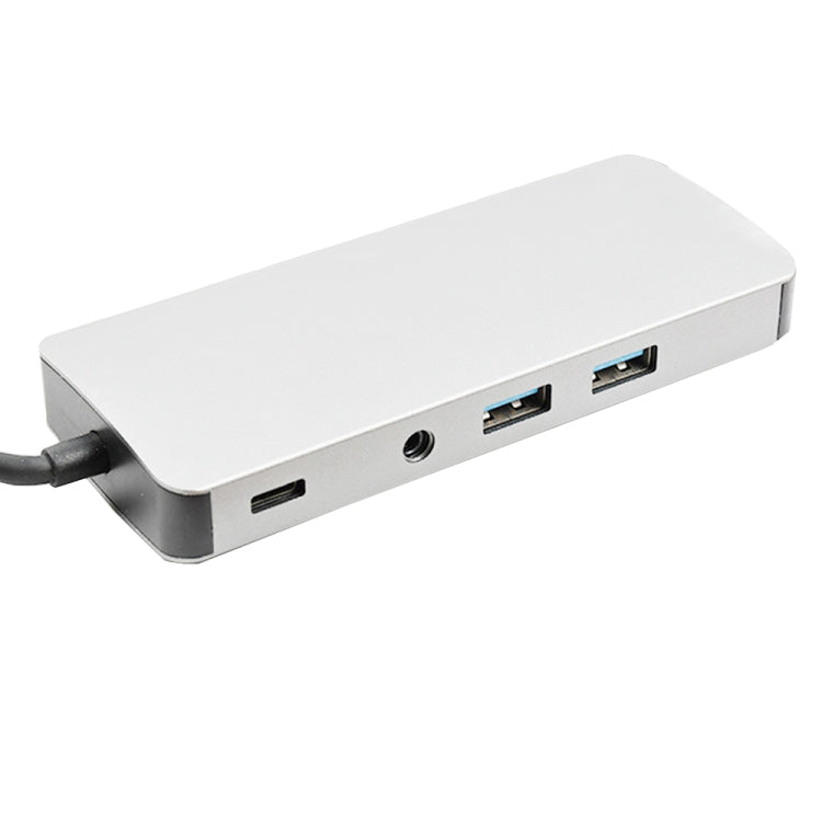 9-in-1 Type-C Adapter with RJ45, VGA, PD, HDMI, SD, TF, Audio 3.5mm, and 2 x USB3.0 HUB
