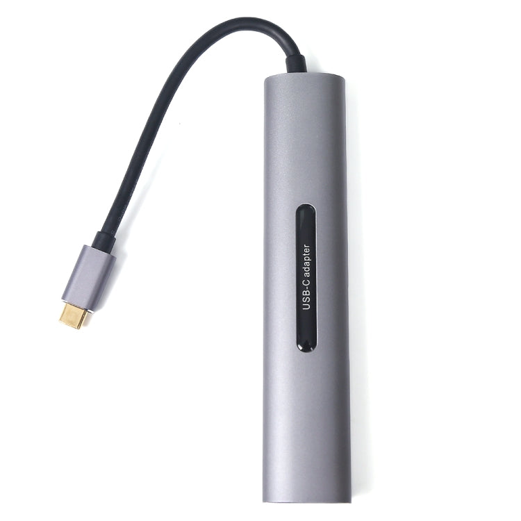 V161B 9-in-1 Type-C Hub with HD, VGA, USB3.0, SD, 3.5mm Audio, TF Card Reader