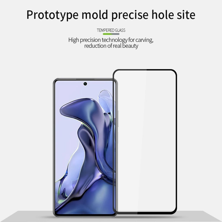 MOFI 9H 2.5D Full Screen Tempered Glass Film for Xiaomi Mi 11T / 11T pro (Black)