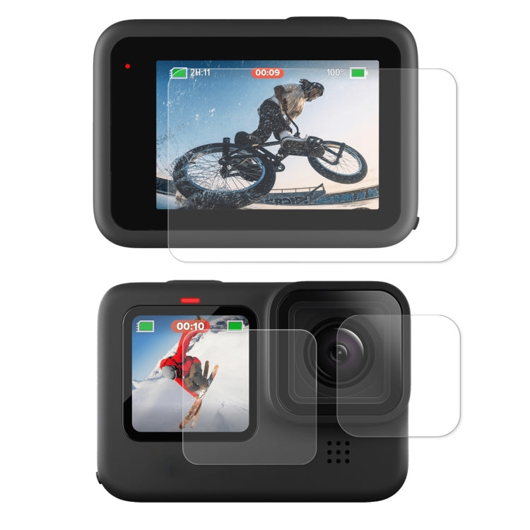 ENKAY Hat-Prince 3 in 1 Front + Back 0.2mm Tempered Glass Screen Protector for GoPro HERO 10 Black