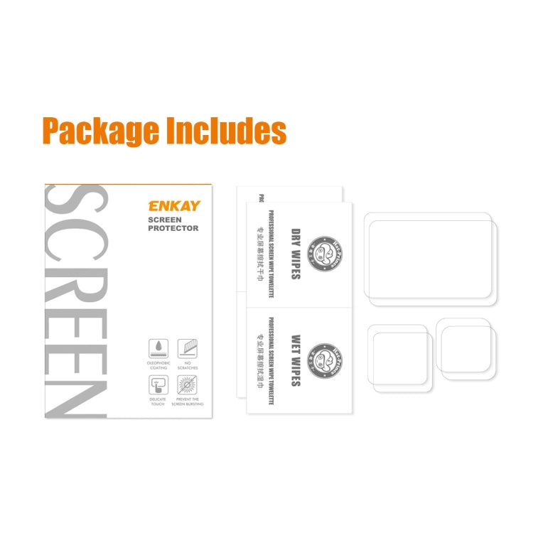 ENKAY Hat-Prince 3 in 1 Tempered Glass Screen Protector for GoPro HERO 10 Black (2-Piece Set)