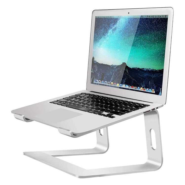 Adjustable Aluminum Alloy Laptop Stand with Cooling and Magnifying Functions