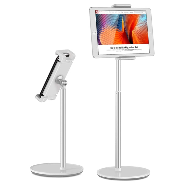 Height Adjustable Aluminum Alloy Holder for Mobile Phones and Tablets with 360-Degree Rotation