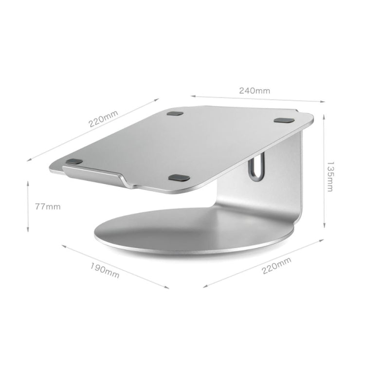 Aluminum Alloy Laptop Stand with 360° Rotation and Heat Dissipation