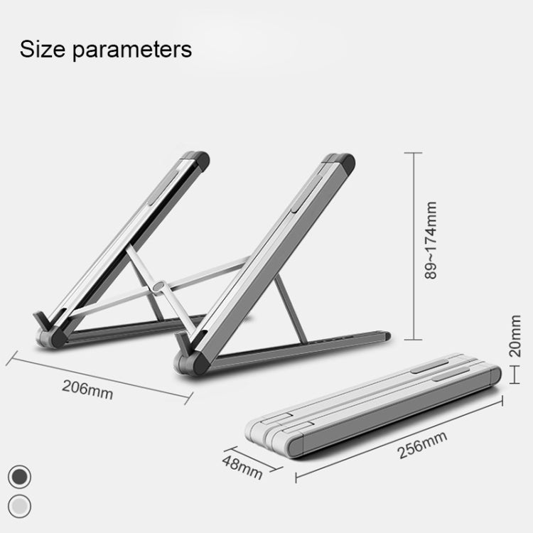 JP-2 Adjustable Aluminum Laptop Stand with Cooling and Stability Features