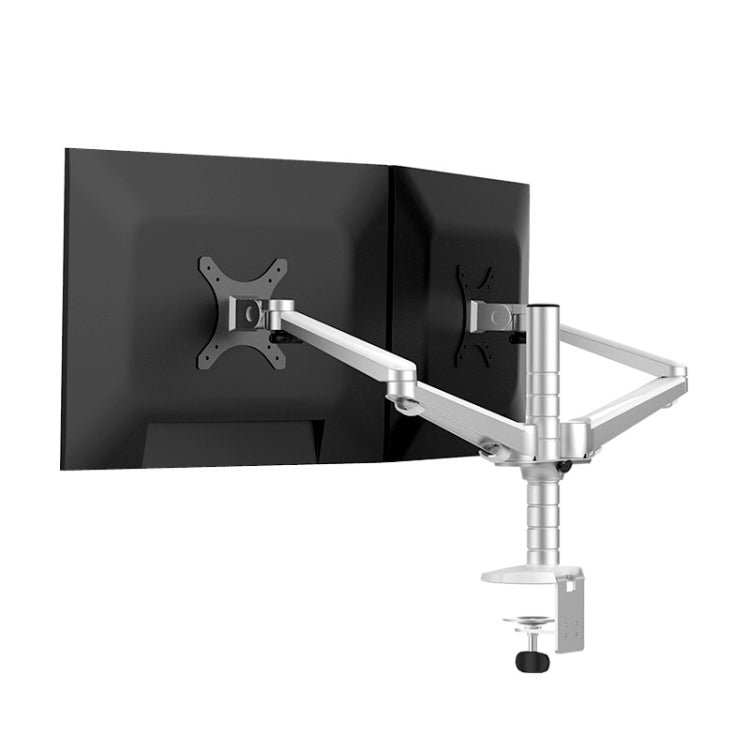 Aluminum Alloy Dual Arm Desk Monitor Mount Stand