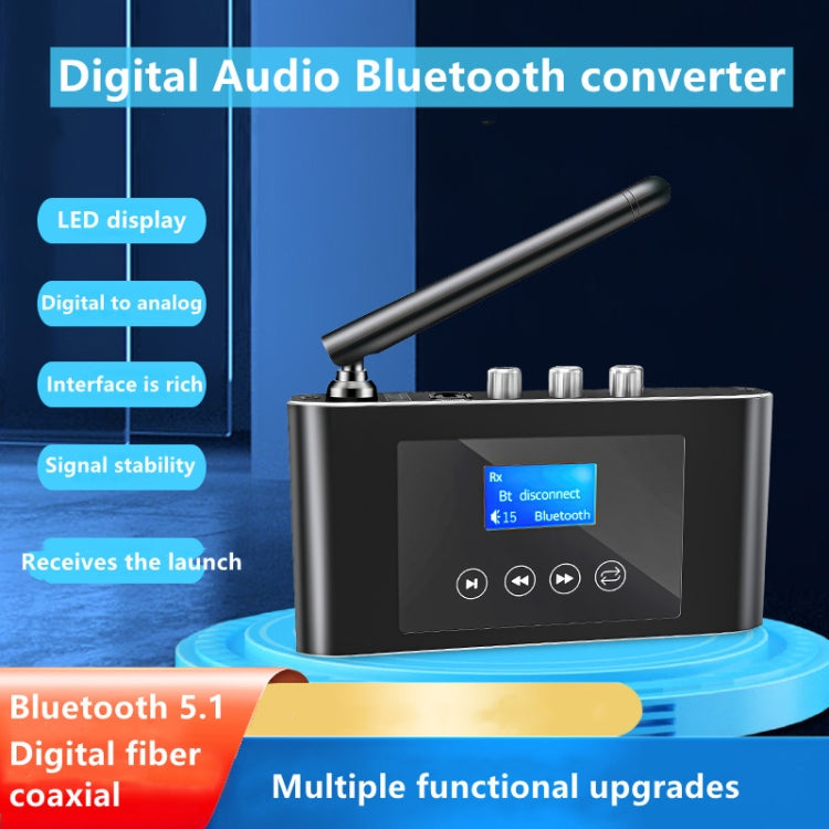 T38 2 in 1 Bluetooth 5.1 Receiver & Transmitter with Optical Digital Audio Converter