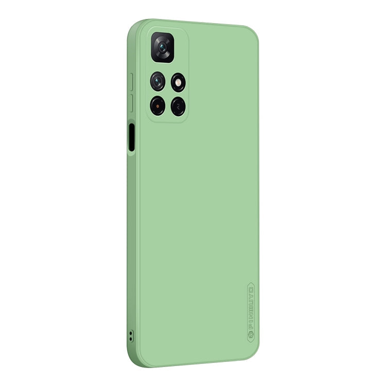 Liquid Silicone TPU Phone Case for Xiaomi Redmi Note 11 / Poco M4 Pro 5G (Green)