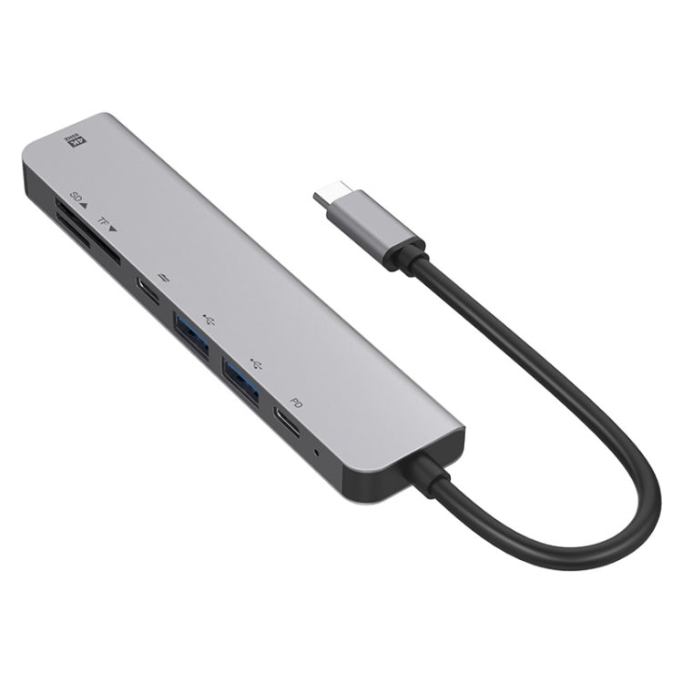 7-in-1 Aluminum Alloy HUB with 4K Output Support