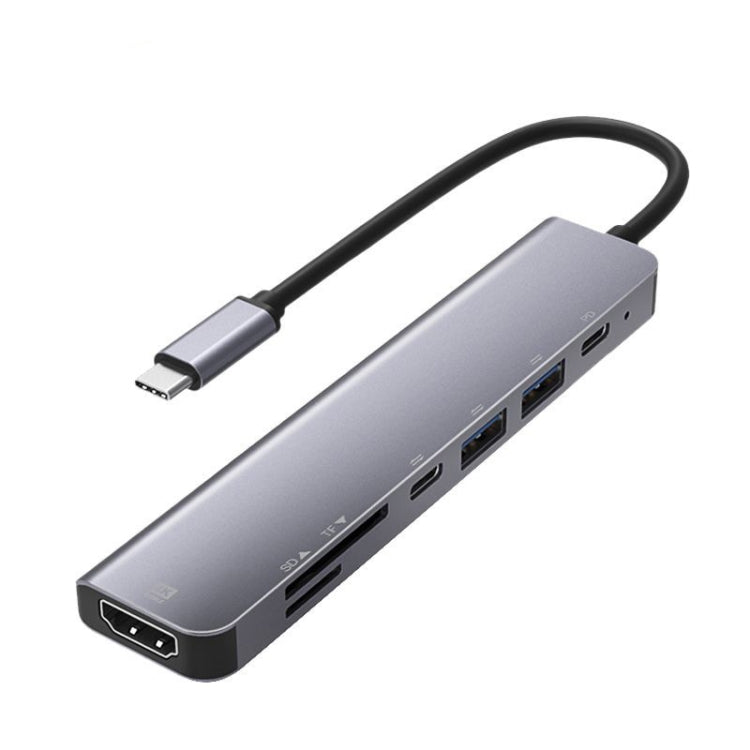 7-in-1 Aluminum Alloy HUB with 4K Output Support