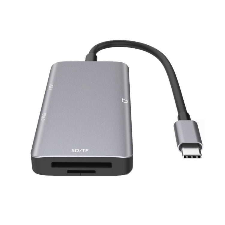 5 in 1 USB C Hub Adapter with High-Speed Data Transfer and Card Readers