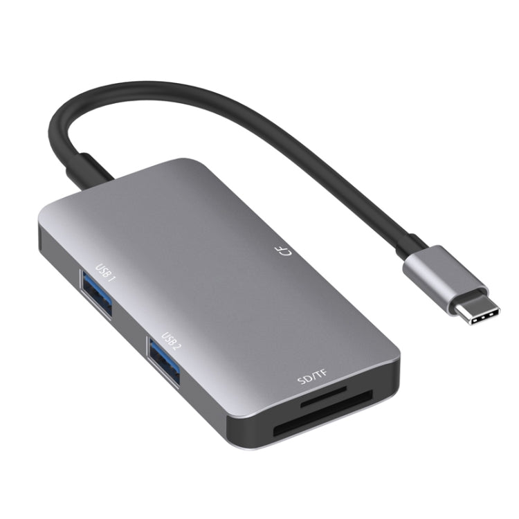 5 in 1 USB C Hub Adapter with High-Speed Data Transfer and Card Readers