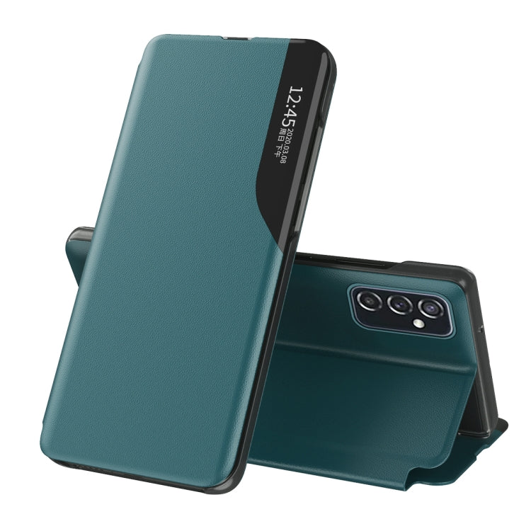 Green Flip Leather Phone Case with Stand for Samsung Galaxy A33 5G