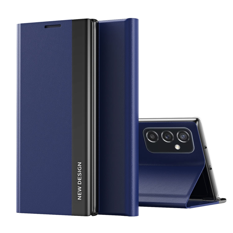 Dark Blue Magnetic Flip Leather Case for Samsung Galaxy A33 5G with Holder