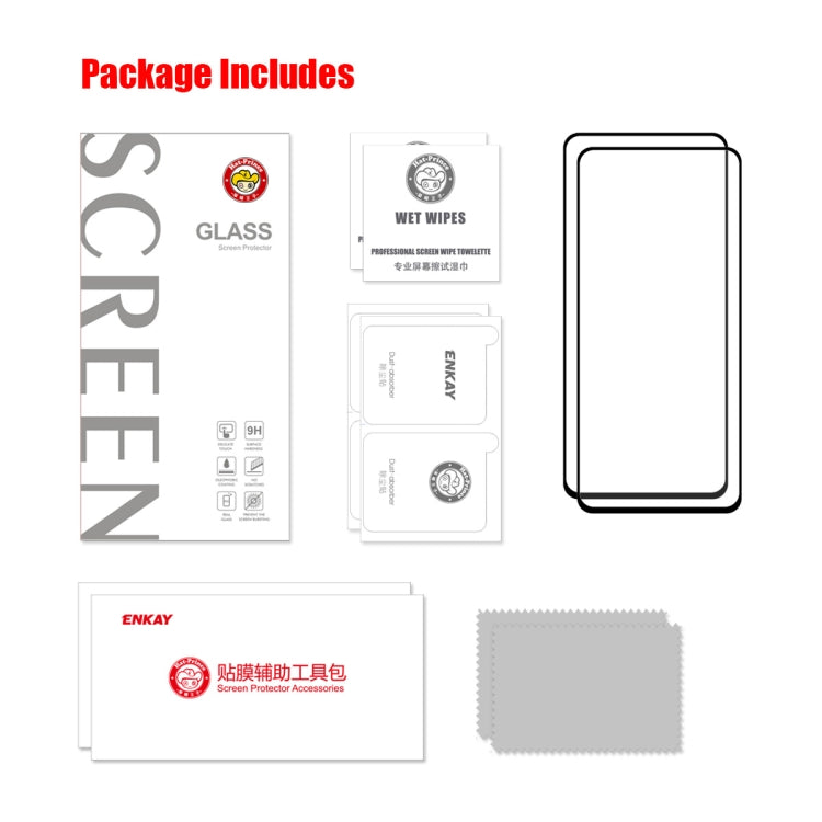 2-Piece Ultra-Thin 9H Tempered Glass Screen Protector for Samsung Galaxy A73